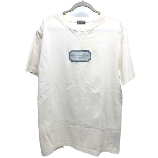 Dior Short sleeve T-shirt 243J685B0 cotton white logo embroidery M