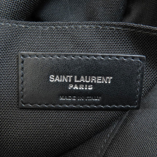 SAINT LAURENT Shoulder Bag canvas black logo