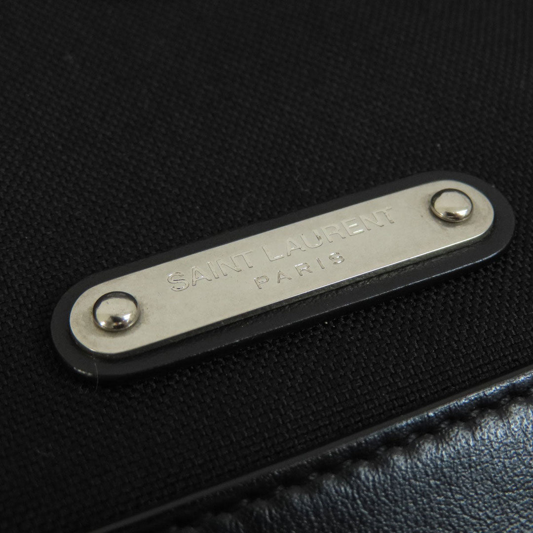 SAINT LAURENT Shoulder Bag canvas black logo