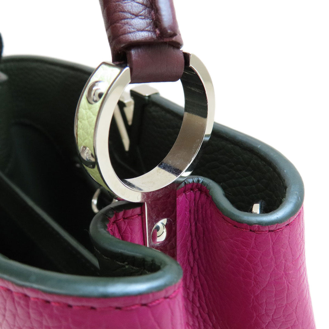 LOUIS VUITTON Handbag M22514 Taurillon Clemence Leather pink Capusine BB Women Used Authentic