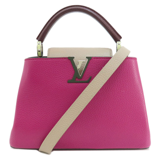 LOUIS VUITTON Handbag M22514 Taurillon Clemence Leather pink Capusine BB Women Used Authentic