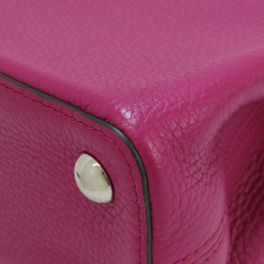 LOUIS VUITTON Handbag M22514 Taurillon Clemence Leather pink Capusine BB Women Used Authentic