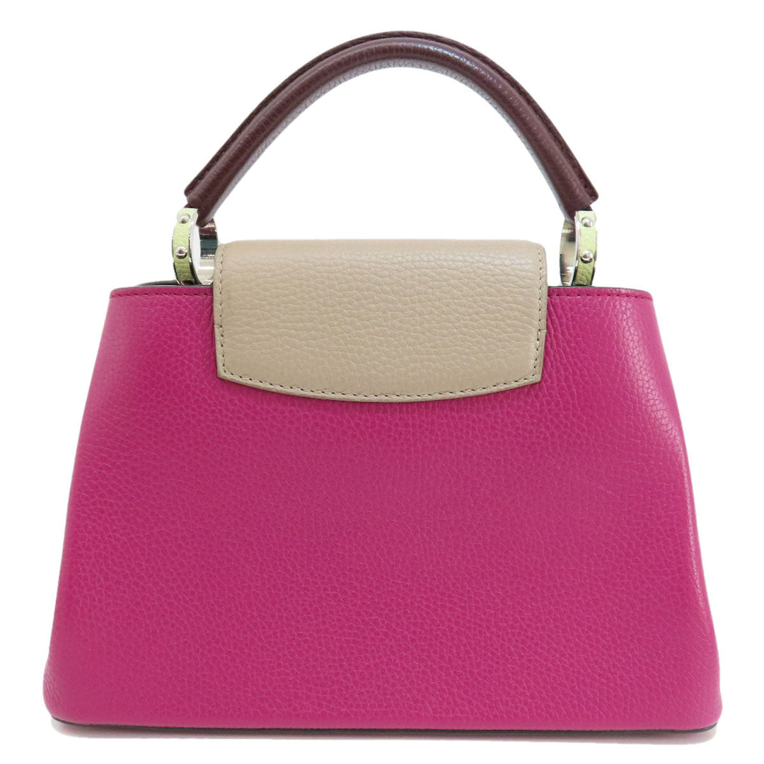 LOUIS VUITTON Handbag M22514 Taurillon Clemence Leather pink Capusine BB Women Used Authentic
