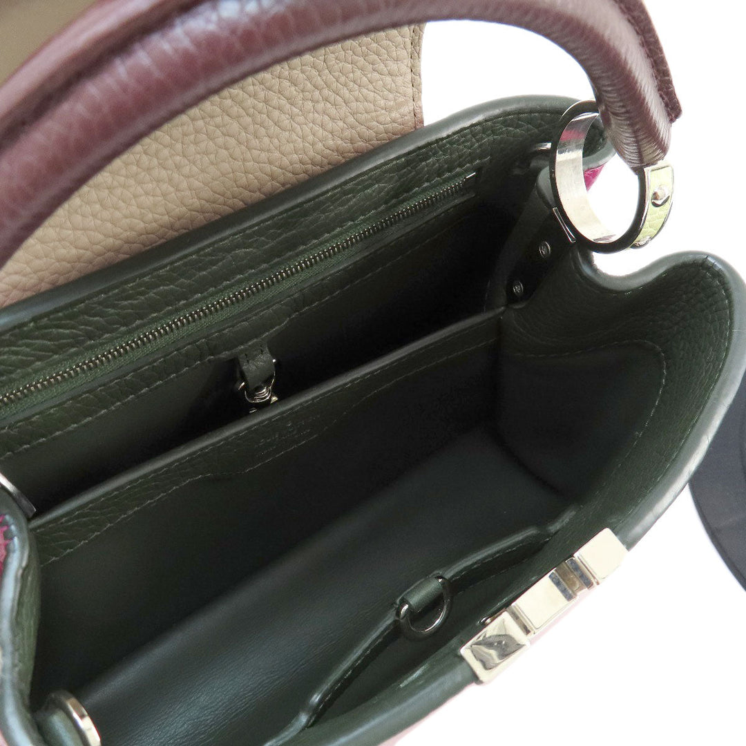 LOUIS VUITTON Handbag M22514 Taurillon Clemence Leather pink Capusine BB Women Used Authentic