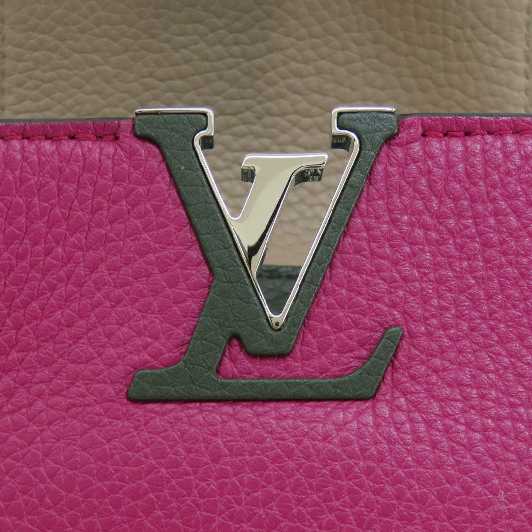 LOUIS VUITTON Handbag M22514 Taurillon Clemence Leather pink Capusine BB Women Used Authentic