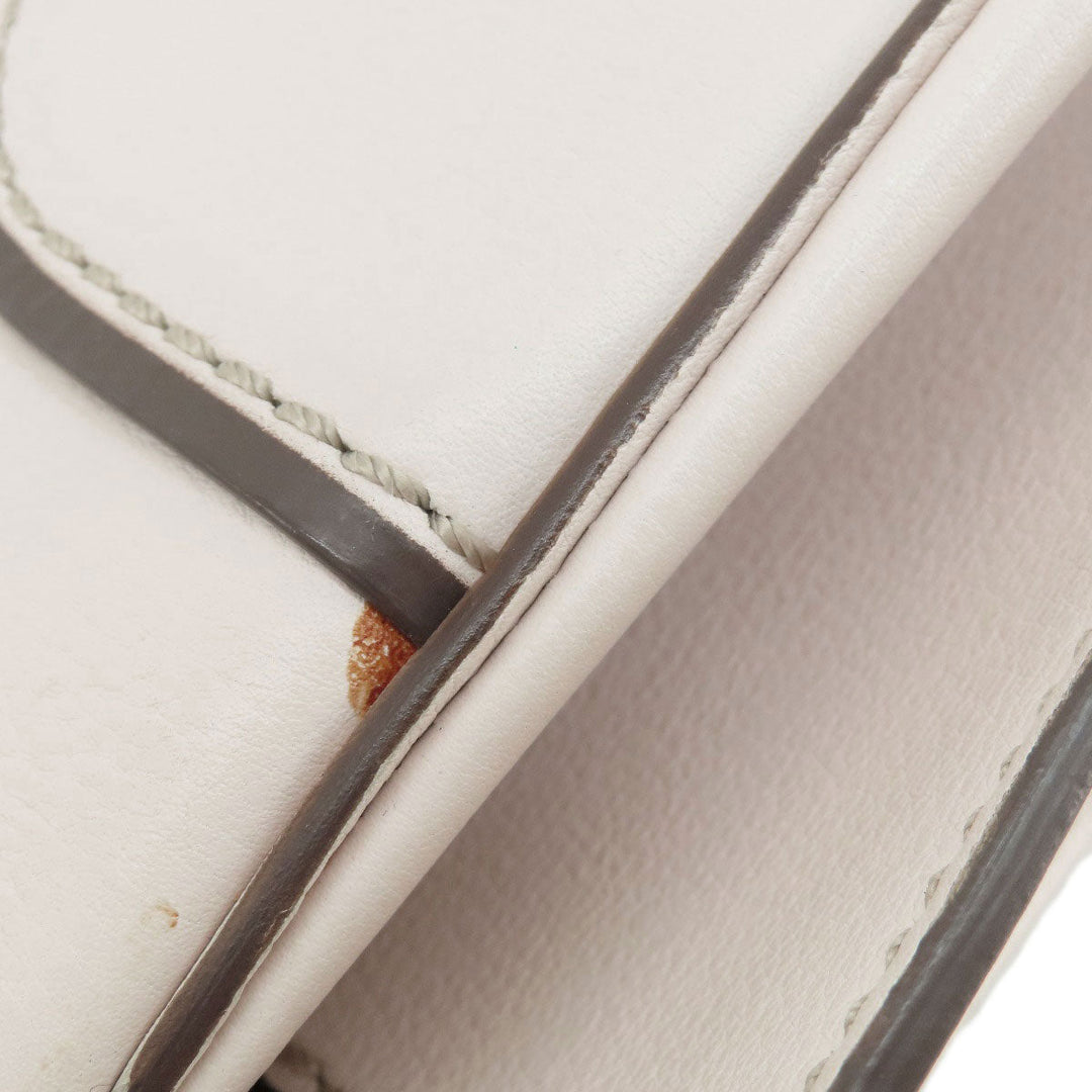 TOD�fS Handbag leather white Sera Women Used Authentic