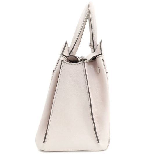 TOD�fS Handbag leather white Sera Women Used Authentic