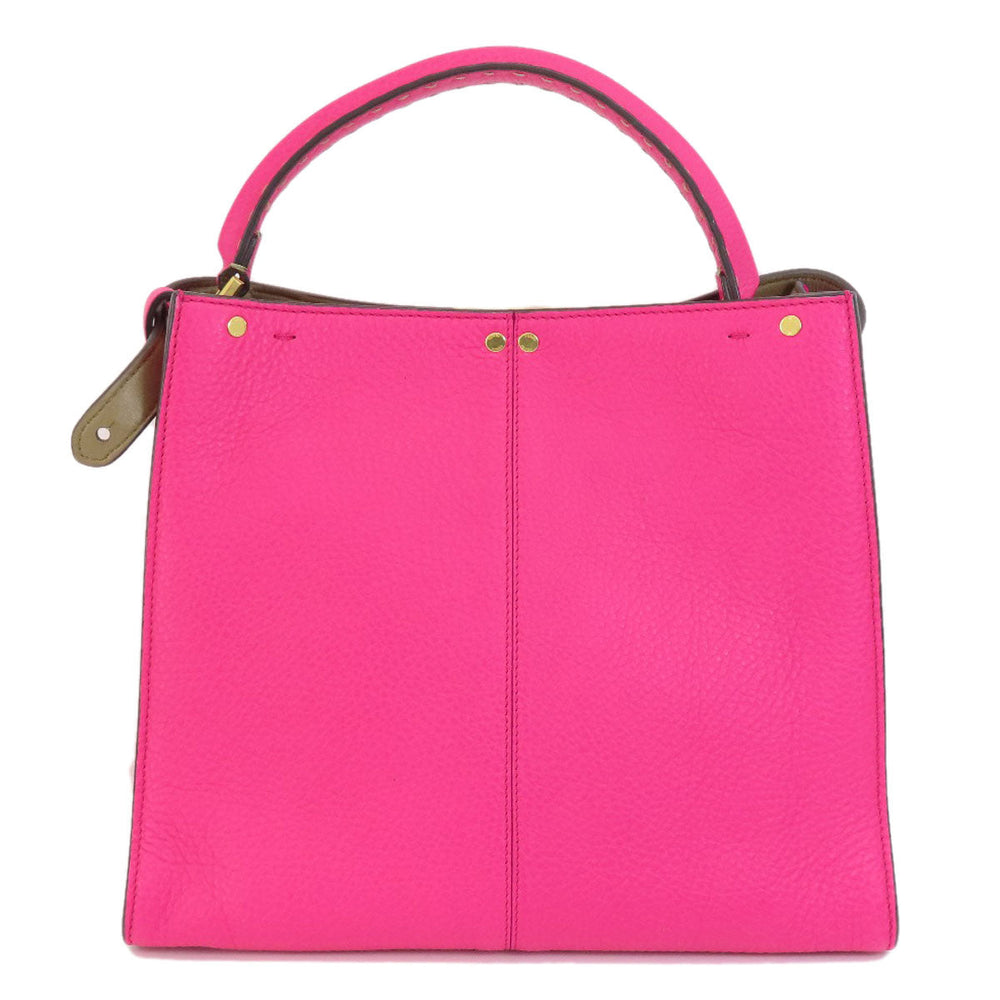 FENDI Handbag Calfskin pink Peekaboo X-Rite 2WAY Women Used Authentic