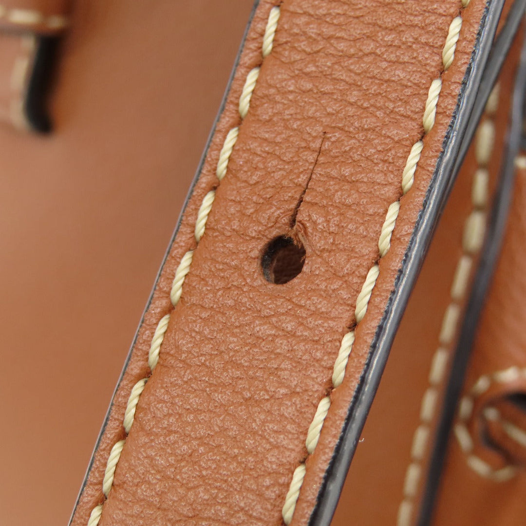 LOEWE Handbag 314.39.V07 Canvas, Leather Brown anagram Hammock 2WAY Women Used Authentic