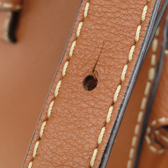 LOEWE Handbag 314.39.V07 Canvas, Leather Brown anagram Hammock 2WAY Women Used Authentic