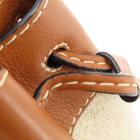 LOEWE Handbag 314.39.V07 Canvas, Leather Brown anagram Hammock 2WAY Women Used Authentic
