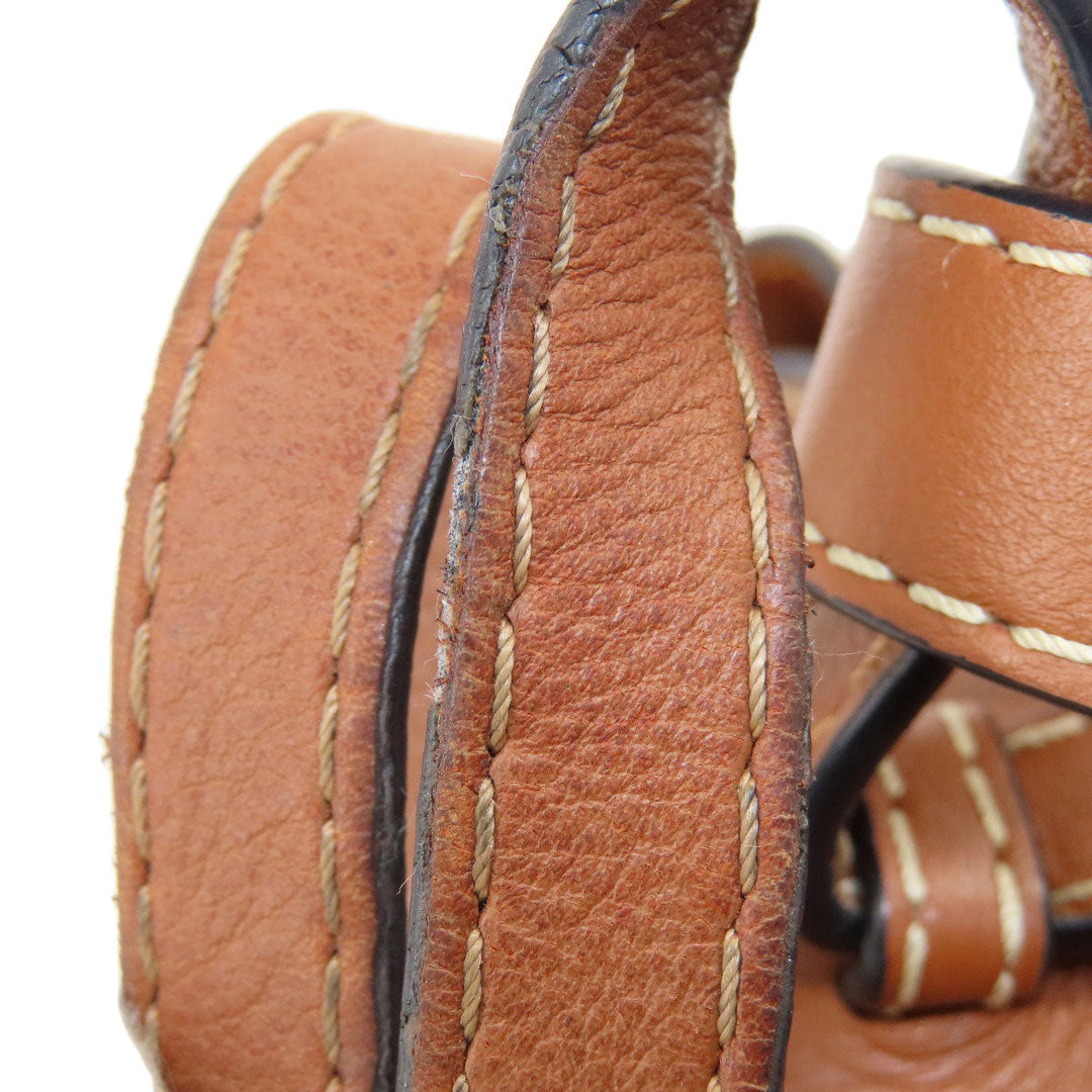 LOEWE Handbag 314.39.V07 Canvas, Leather Brown anagram Hammock 2WAY Women Used Authentic
