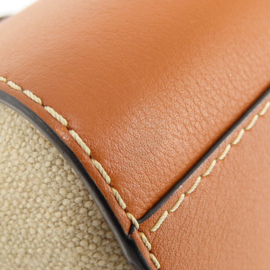 LOEWE Handbag 314.39.V07 Canvas, Leather Brown anagram Hammock 2WAY Women Used Authentic