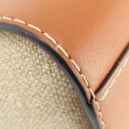 LOEWE Handbag 314.39.V07 Canvas, Leather Brown anagram Hammock 2WAY Women Used Authentic