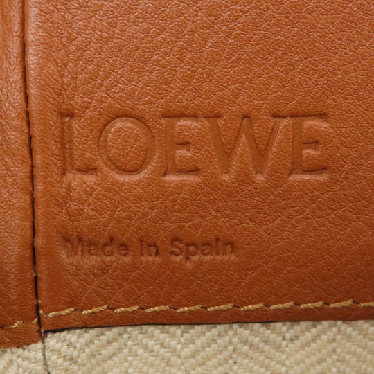 LOEWE Handbag 314.39.V07 Canvas, Leather Brown anagram Hammock 2WAY Women Used Authentic