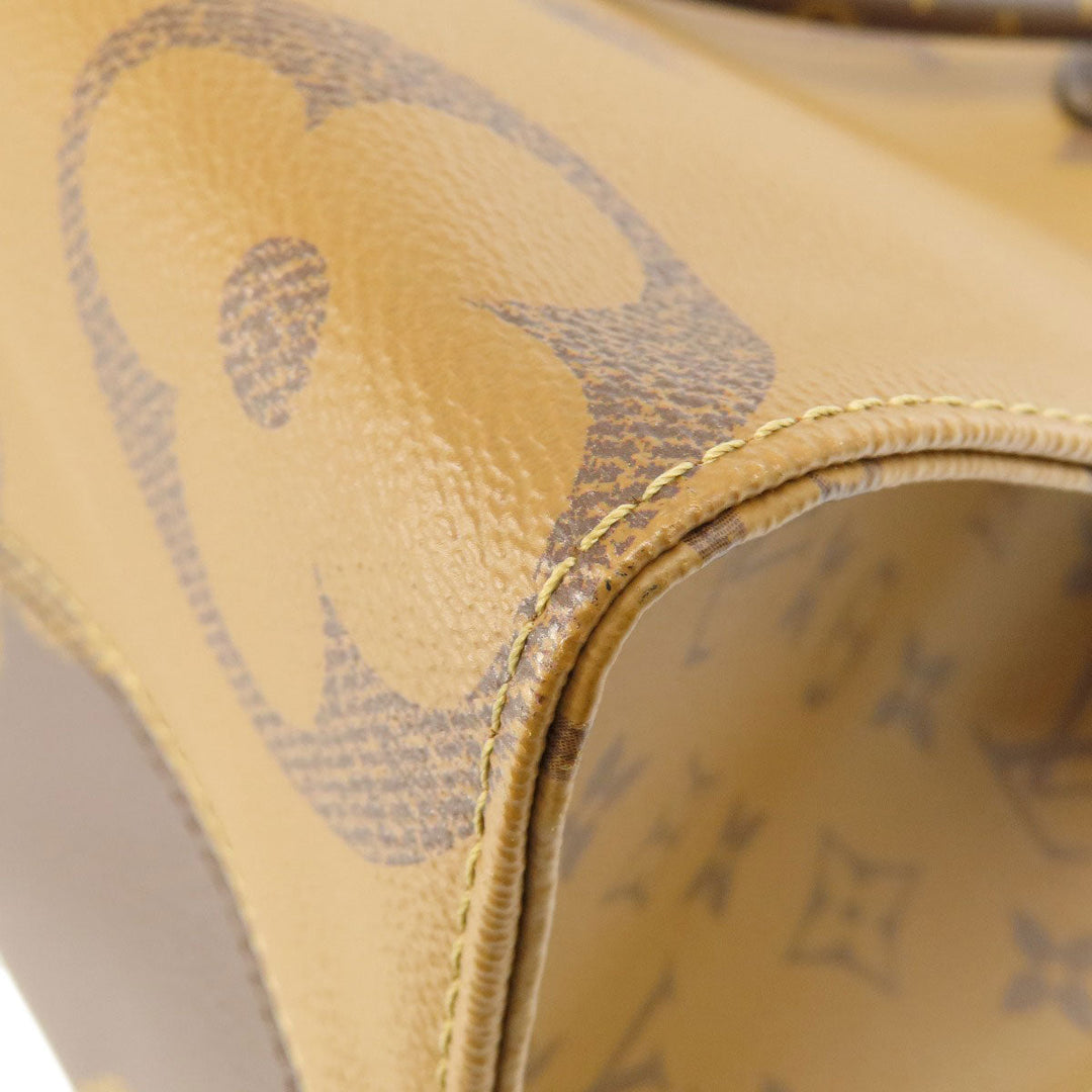 LOUIS VUITTON Tote Bag M45039 Monogram reverse Brown On the Go MM Monogram Giant Women Used Authentic