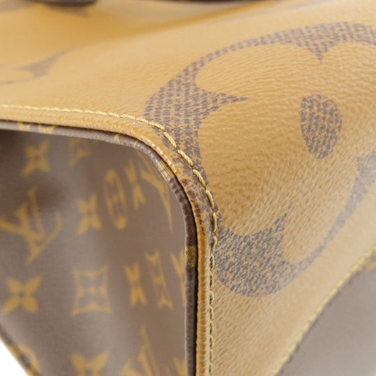 LOUIS VUITTON Tote Bag M45039 Monogram reverse Brown On the Go MM Monogram Giant Women Used Authentic