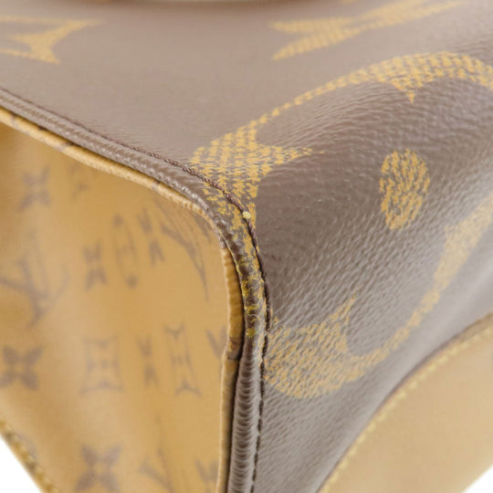 LOUIS VUITTON Tote Bag M45039 Monogram reverse Brown On the Go MM Monogram Giant Women Used Authentic