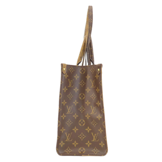 LOUIS VUITTON Tote Bag M45039 Monogram reverse Brown On the Go MM Monogram Giant Women Used Authentic