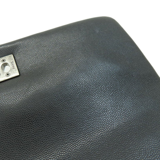 CHANEL Handbag Grained Calfskin Skin black Matrasse 2WAY