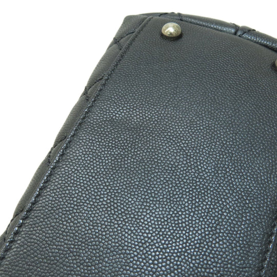 CHANEL Handbag Grained Calfskin Skin black Matrasse 2WAY