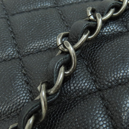 CHANEL Handbag Grained Calfskin Skin black Matrasse 2WAY
