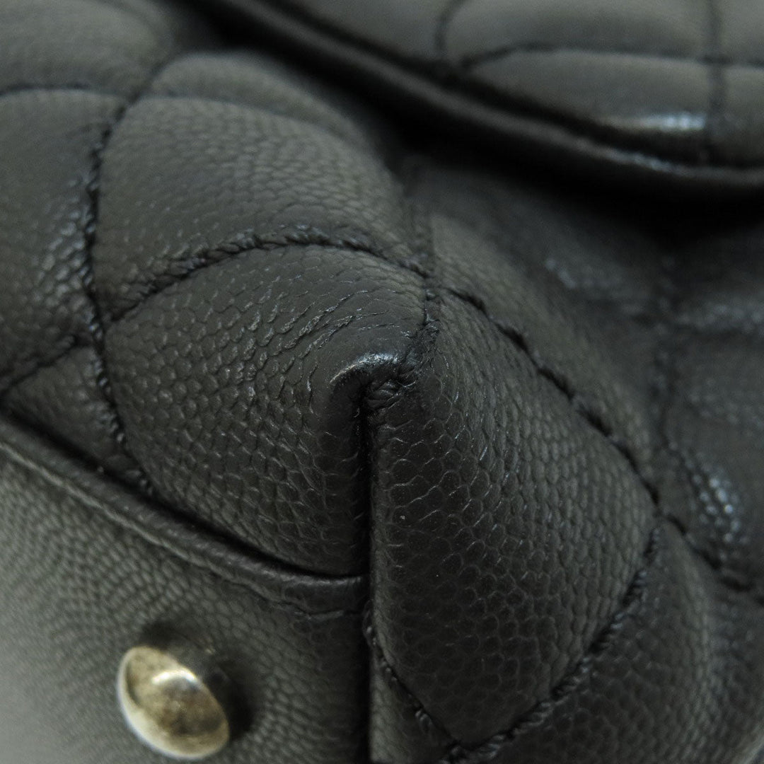 CHANEL Handbag Grained Calfskin Skin black Matrasse 2WAY