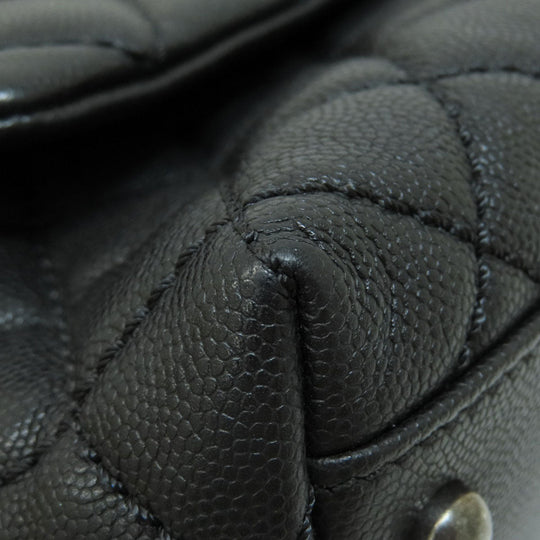 CHANEL Handbag Grained Calfskin Skin black Matrasse 2WAY