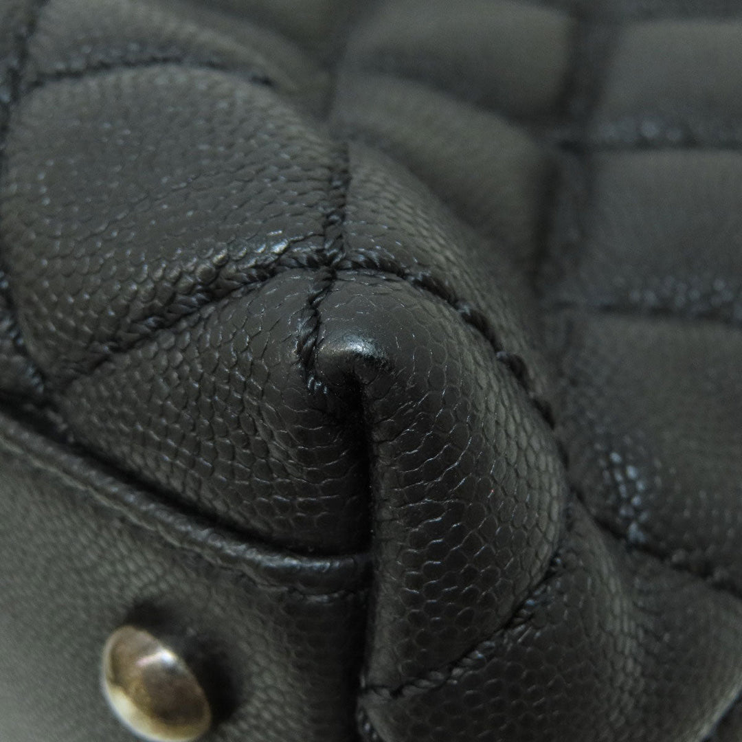CHANEL Handbag Grained Calfskin Skin black Matrasse 2WAY