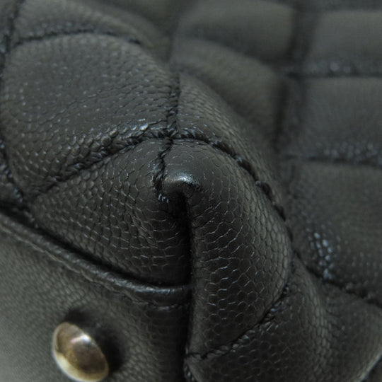 CHANEL Handbag Grained Calfskin Skin black Matrasse 2WAY