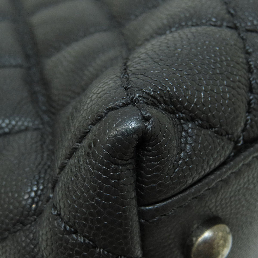 CHANEL Handbag Grained Calfskin Skin black Matrasse 2WAY