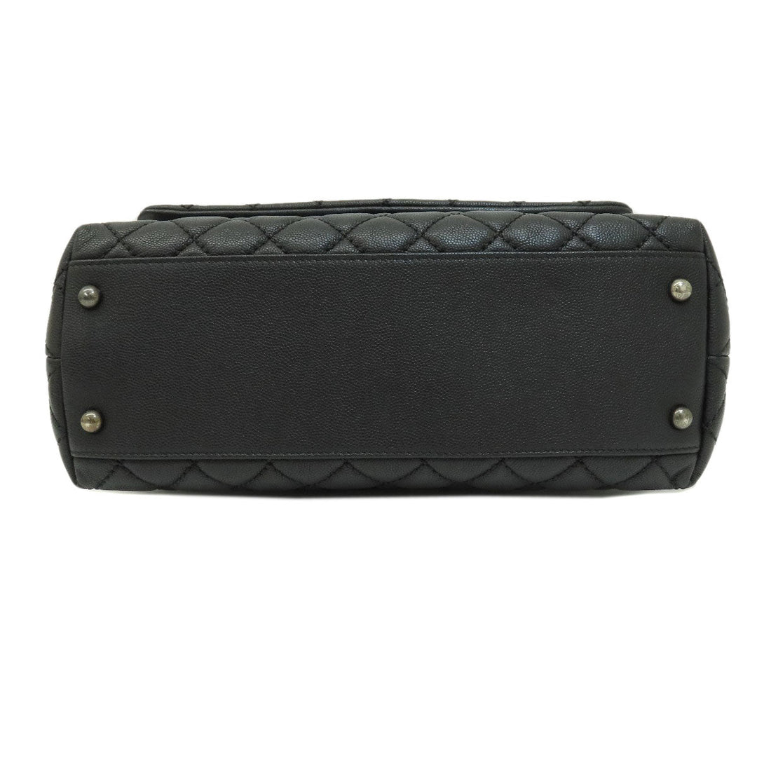 CHANEL Handbag Grained Calfskin Skin black Matrasse 2WAY