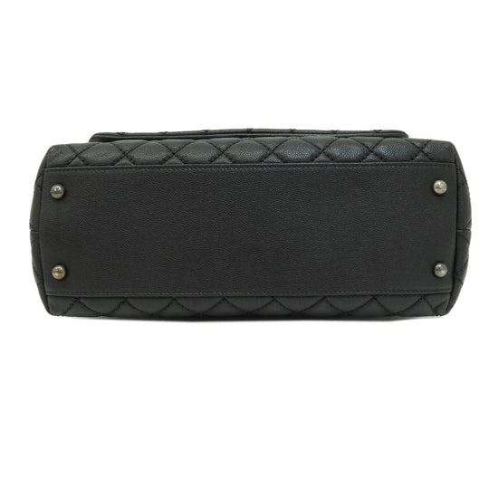 CHANEL Handbag Grained Calfskin Skin black Matrasse 2WAY