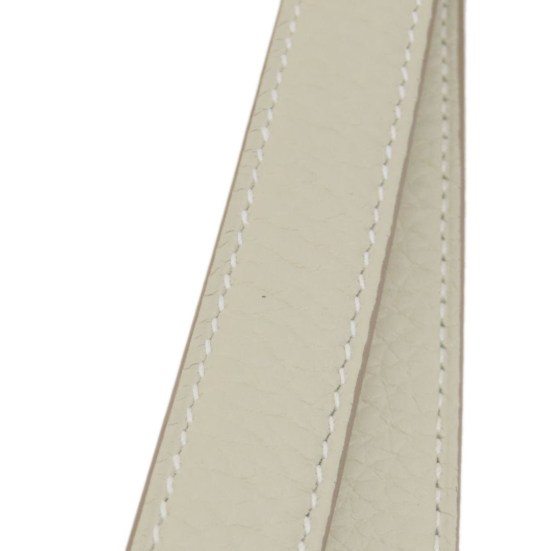HERMES Tote Bag Taurillon Clemence white Cabasselier 31 Women Used Authentic
