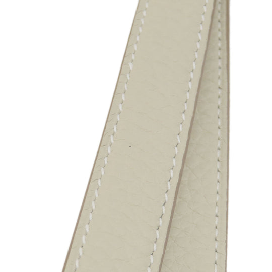 HERMES Tote Bag Taurillon Clemence white Cabasselier 31 Women Used Authentic