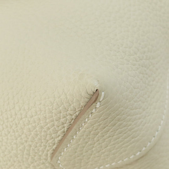 HERMES Tote Bag Taurillon Clemence white Cabasselier 31 Women Used Authentic