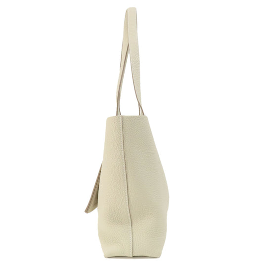 HERMES Tote Bag Taurillon Clemence white Cabasselier 31 Women Used Authentic