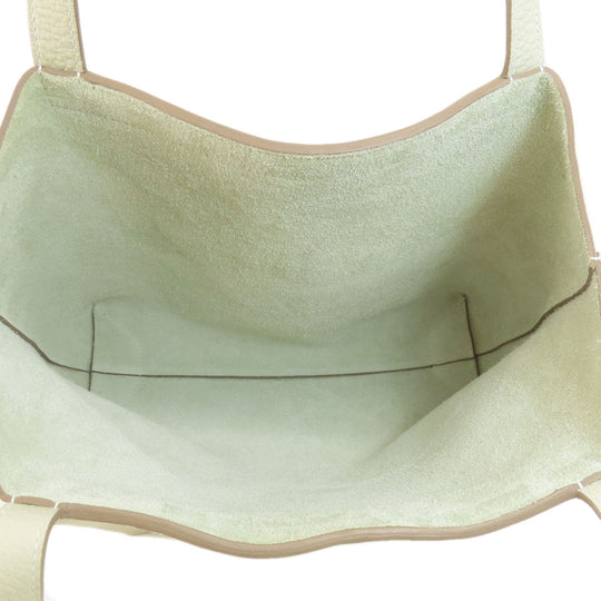 HERMES Tote Bag Taurillon Clemence white Cabasselier 31 Women Used Authentic