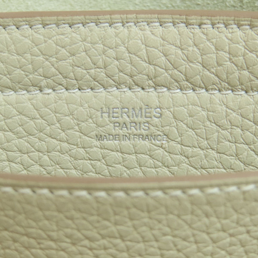 HERMES Tote Bag Taurillon Clemence white Cabasselier 31 Women Used Authentic