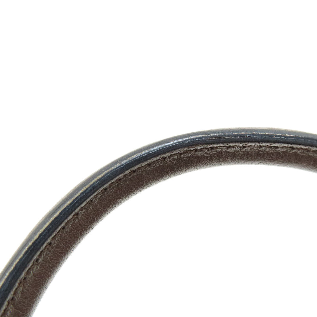 HERMES Handbag Taurillon Clemence Brown Bolide 31 Chocolat SilverMetal