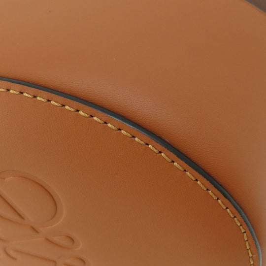 LOEWE Shoulder Bag Calfskin Brown Balloon bag Women Used Authentic