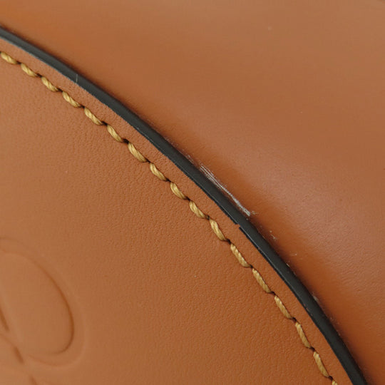 LOEWE Shoulder Bag Calfskin Brown Balloon bag Women Used Authentic