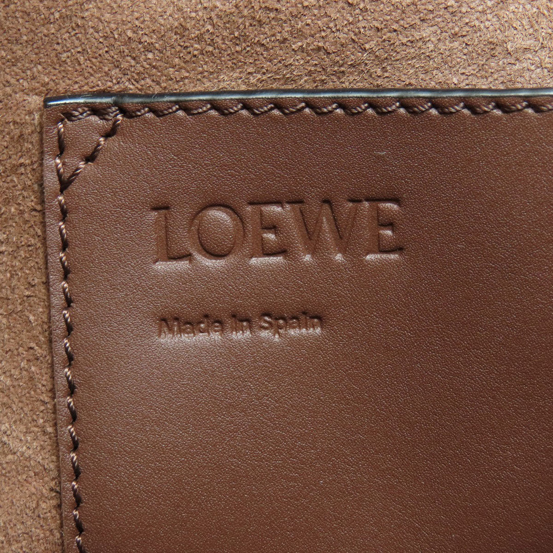 LOEWE Shoulder Bag Calfskin Brown Balloon bag Women Used Authentic