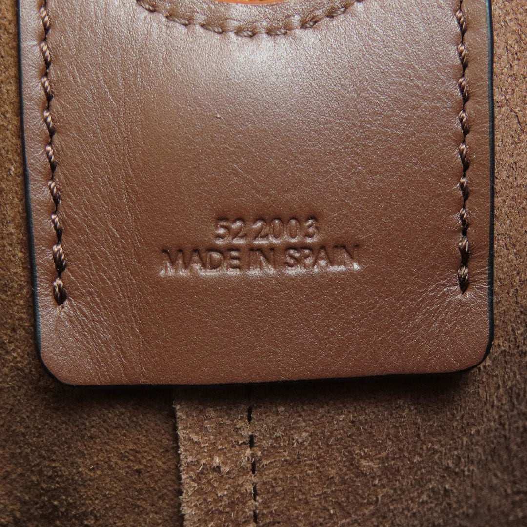 LOEWE Shoulder Bag Calfskin Brown Balloon bag Women Used Authentic