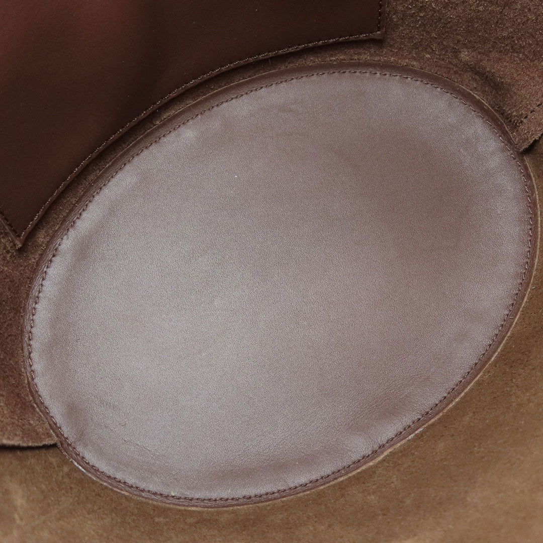 LOEWE Shoulder Bag Calfskin Brown Balloon bag Women Used Authentic