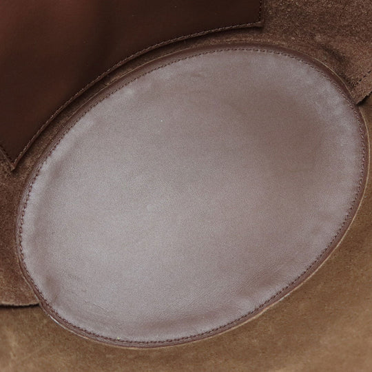 LOEWE Shoulder Bag Calfskin Brown Balloon bag Women Used Authentic