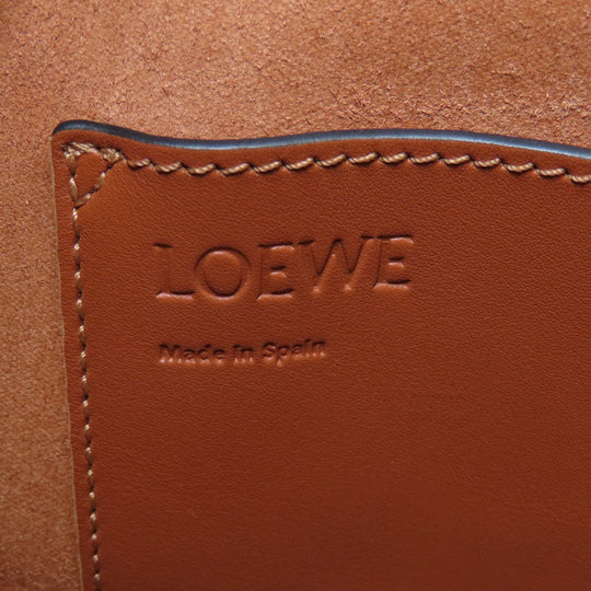 LOEWE Shoulder Bag Calfskin Brown Balloon bag Women Used Authentic