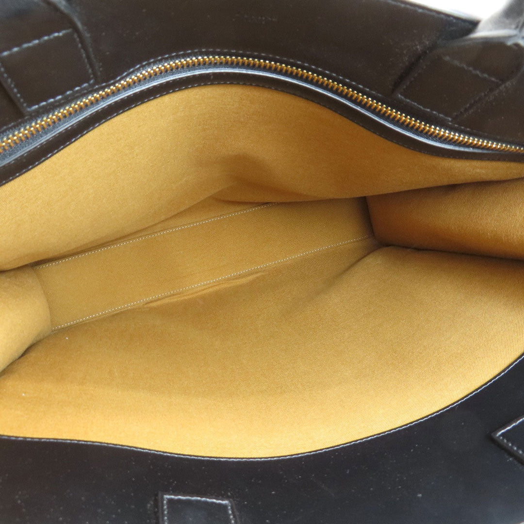 CELINE Tote Bag PVC Brown Bar Tikal Hippo Triomphe Women Used Authentic