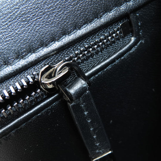 Christian Dior Shoulder Bag Calfskin black logo 2WAY