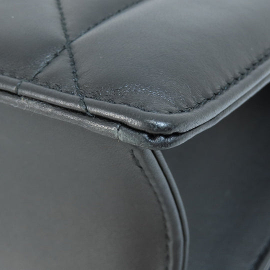 Christian Dior Shoulder Bag Calfskin black logo 2WAY